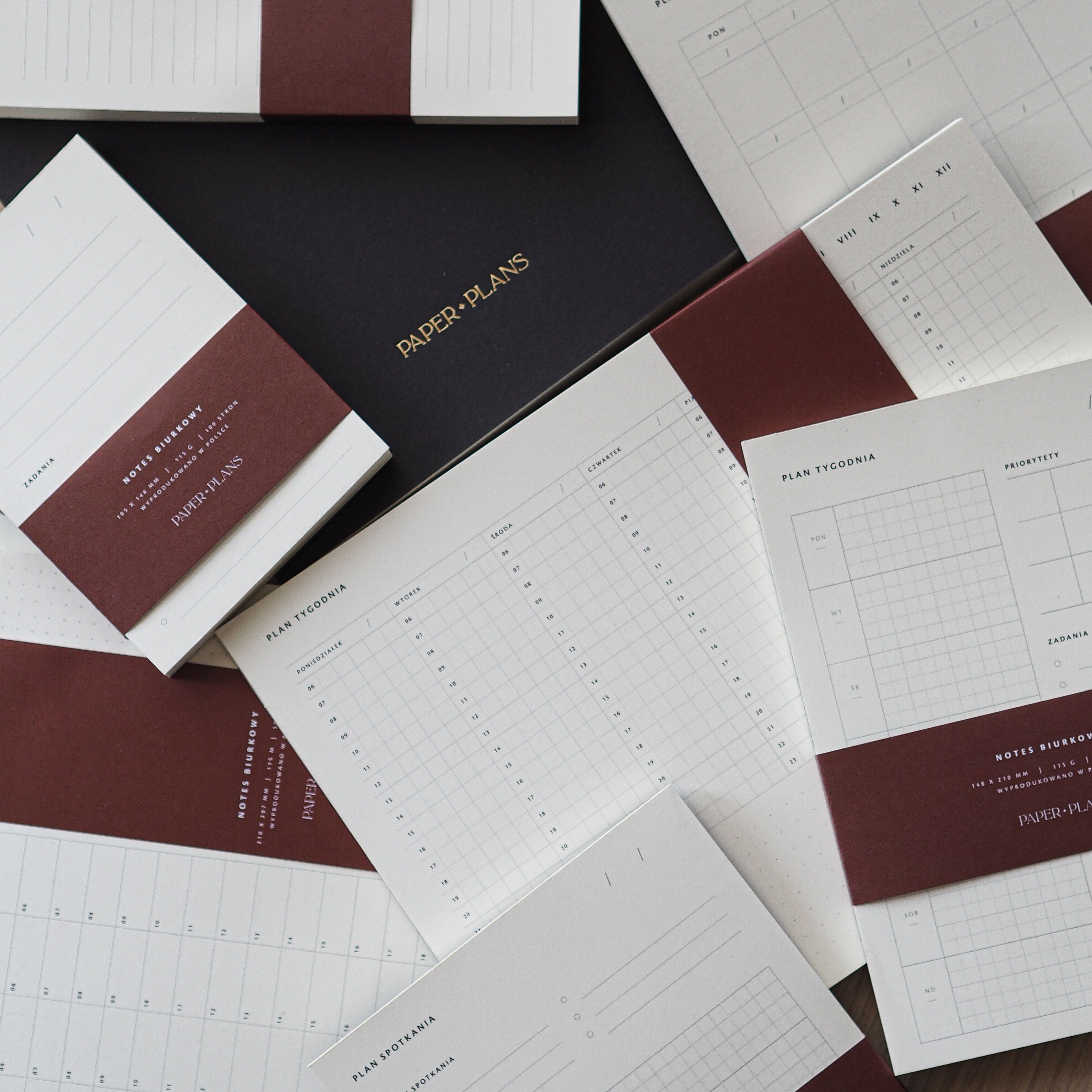 Planer tygodniowy z godzinami