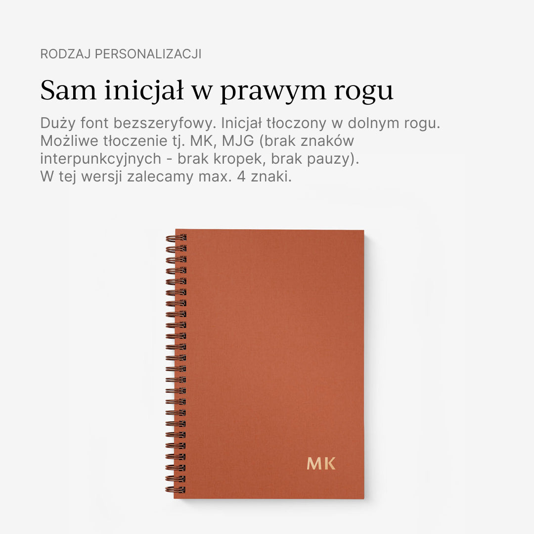 Personalizacja notesów na spirali