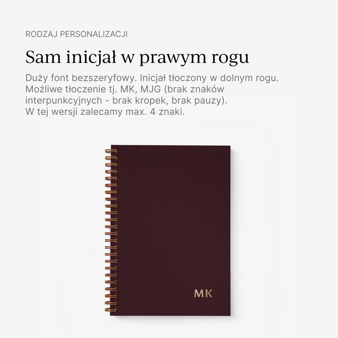 Planer tygodniowy na spirali ROYAL PURPLE