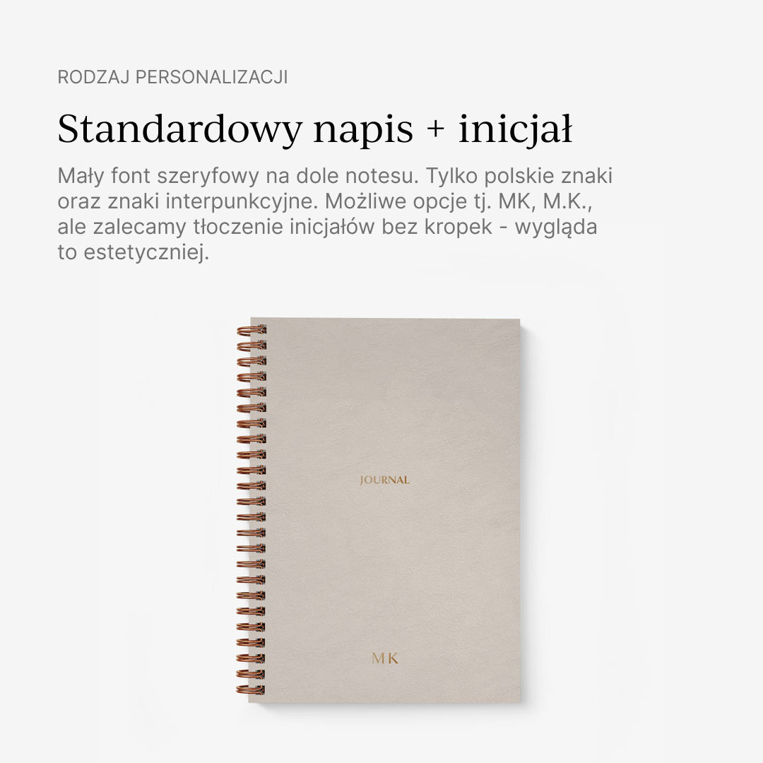 Planer tygodniowy na spirali IVORY