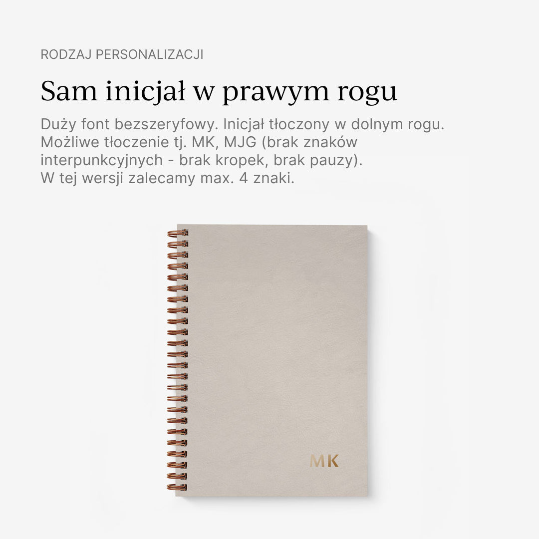 Planer tygodniowy na spirali IVORY