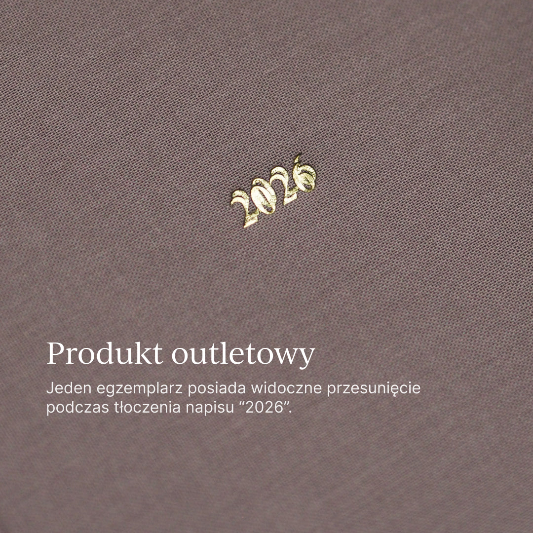 OUTLET - Kalendarz tygodniowy na spirali 2026 - DUST PINK