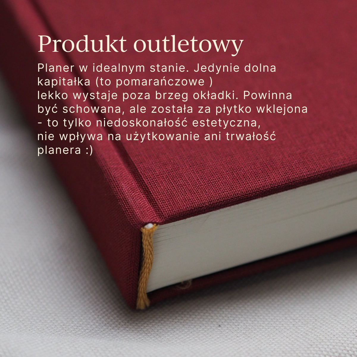 OUTLET - Planer dzienny RED VELVET (mała niedoskonałość)