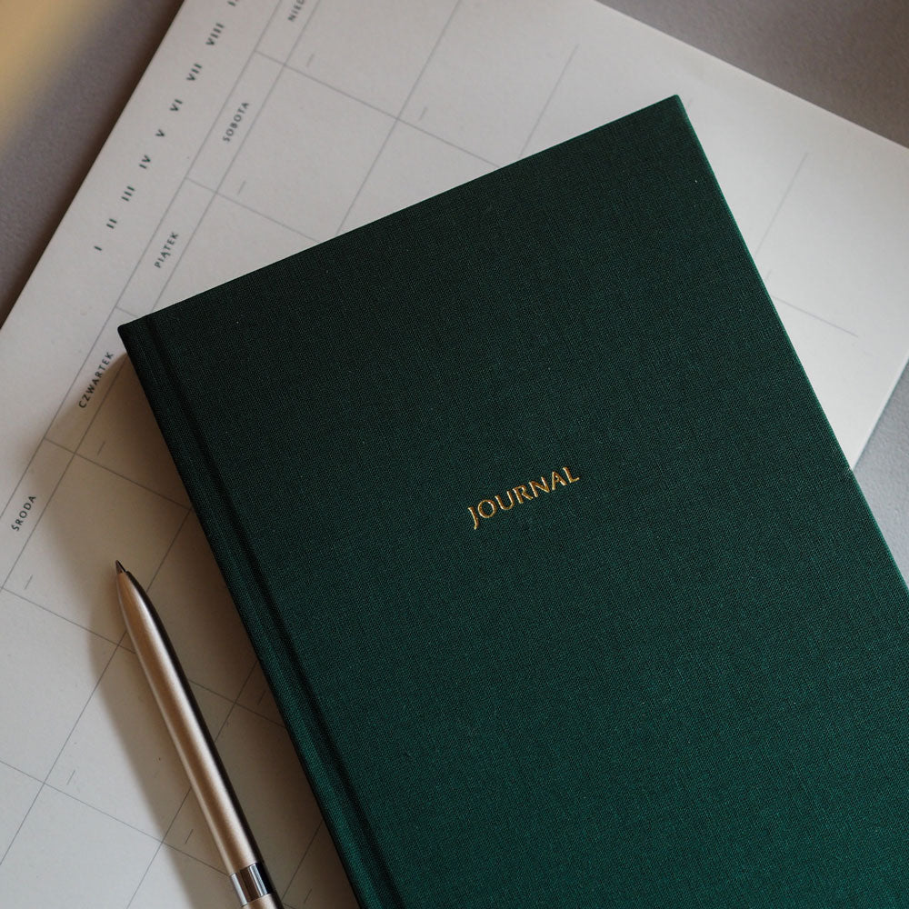 Zielony planer tygodniowy