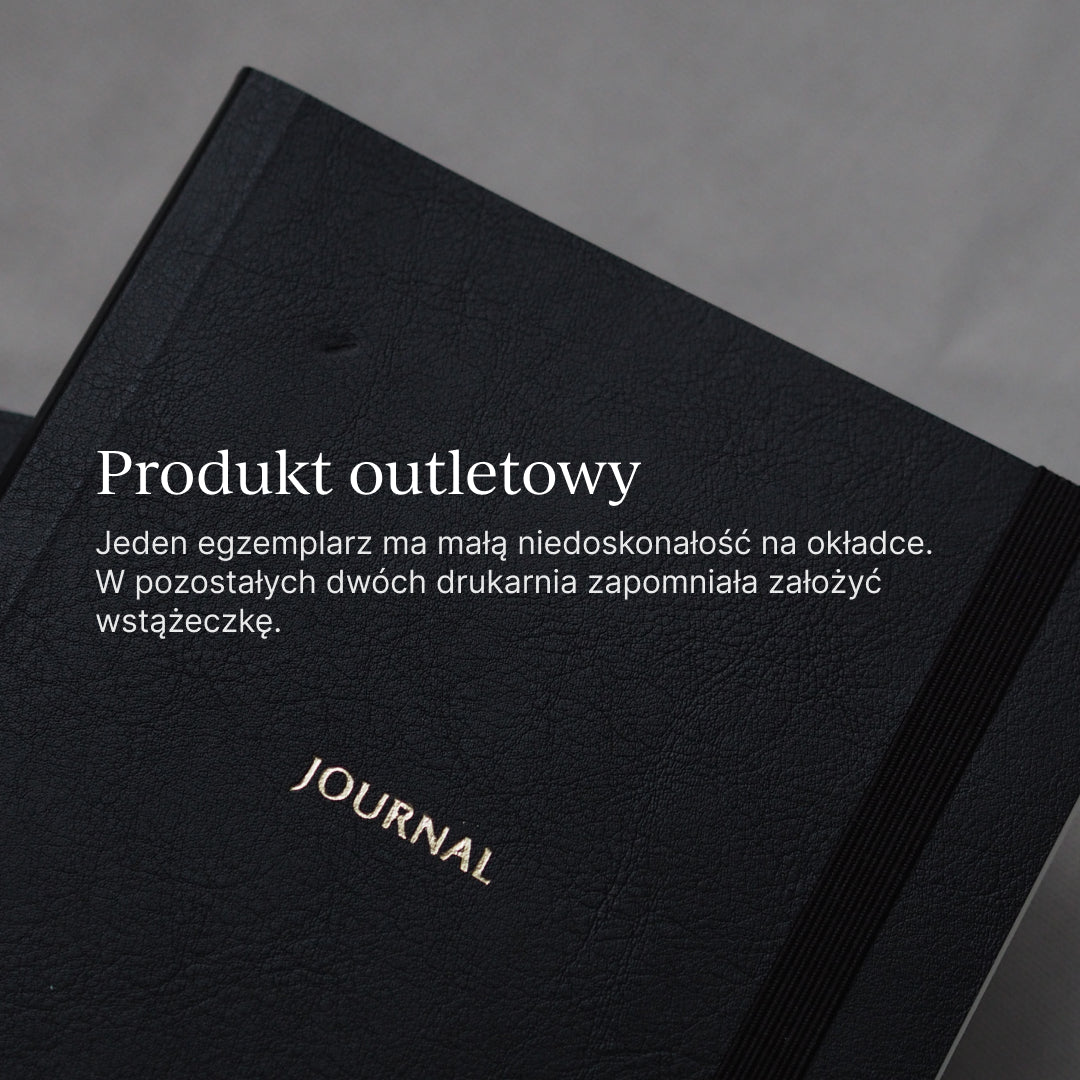OUTLET - Notes w linie A5 - MIDNIGHT BLACK (mała niedoskonałość)