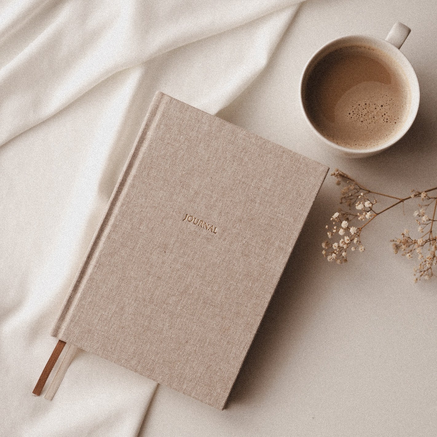 Planer w lnianej okładce