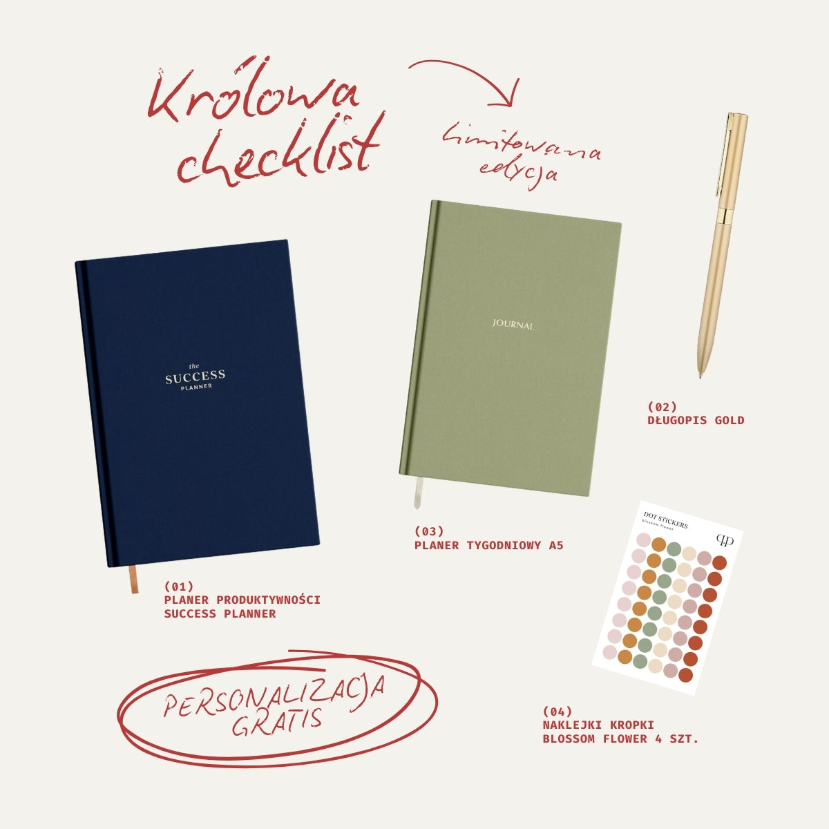 Zestaw Królowa Checklist (limitowana edycja)