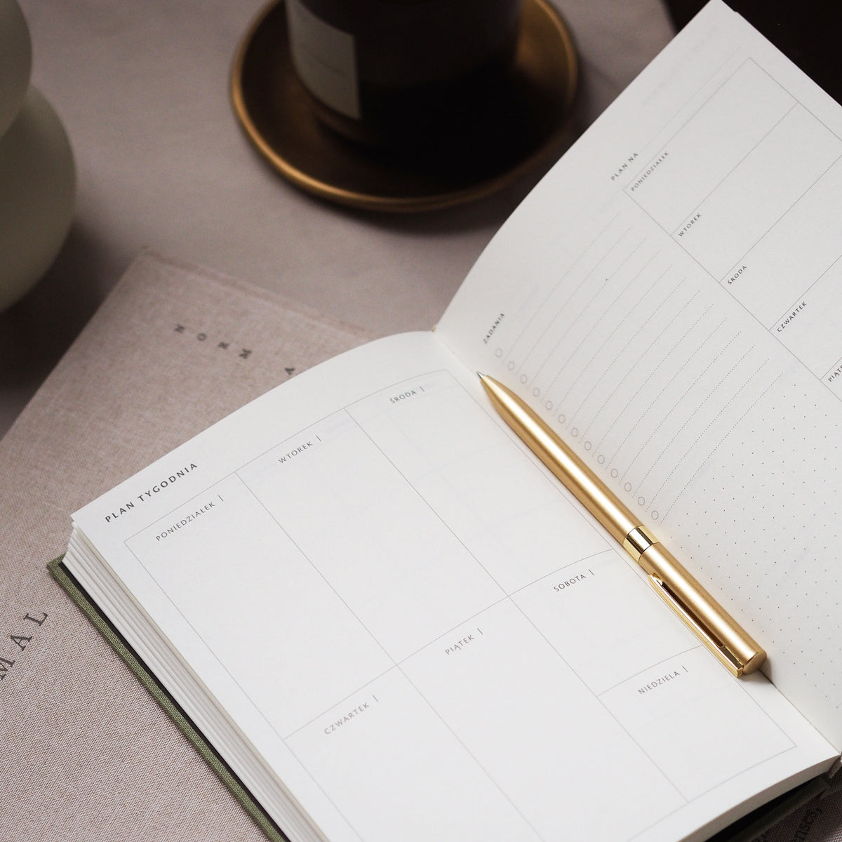 Planer tygodniowy MATCHA LATTE