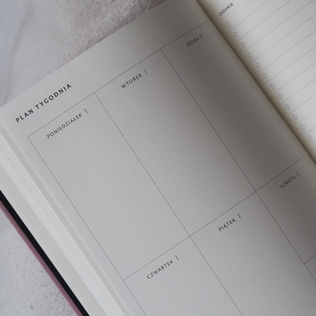Planer tygodniowy DUST PINK