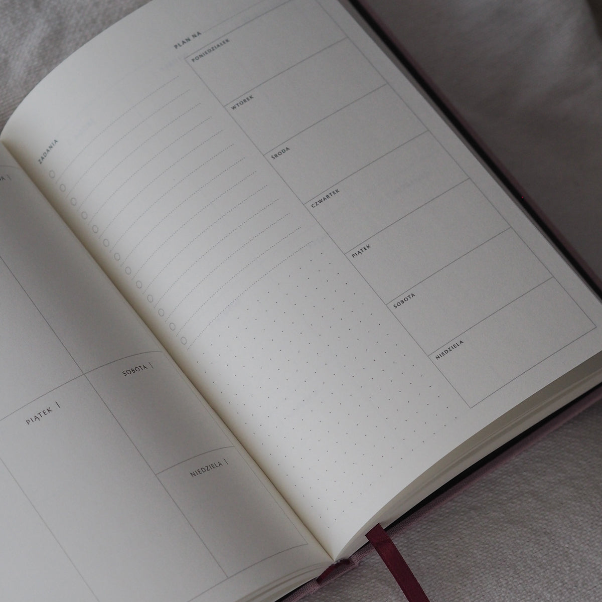 Planer tygodniowy MATCHA LATTE