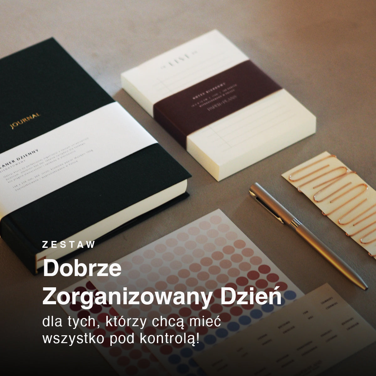 Zestaw DOBRZE ZORGANIZOWANY DZIEŃ - planer dzienny/tygodniowy