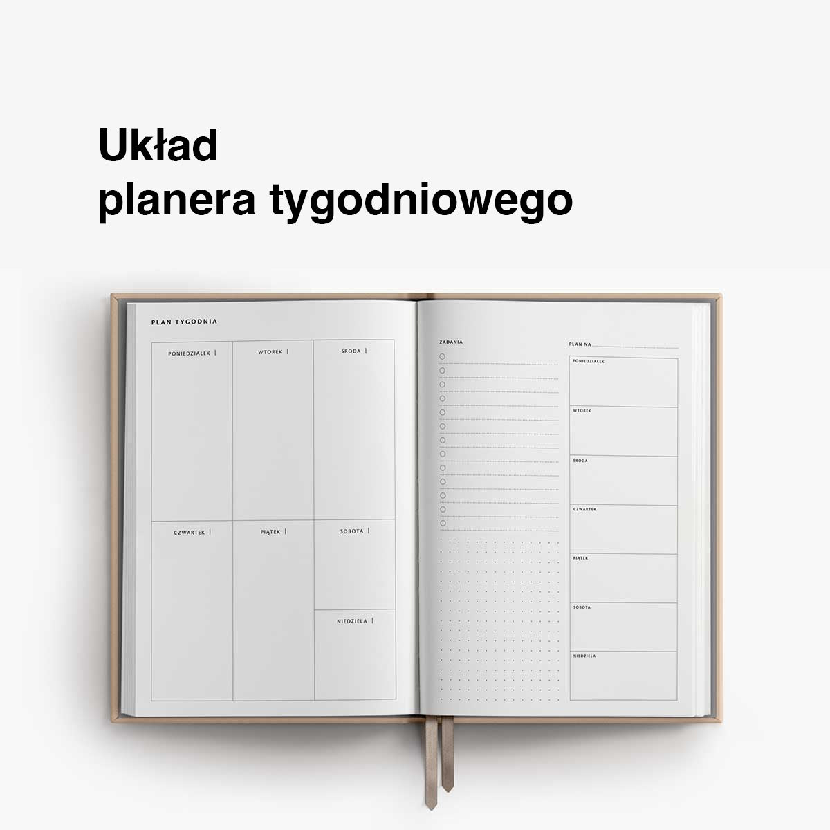Planer tygodniowy w zestawie