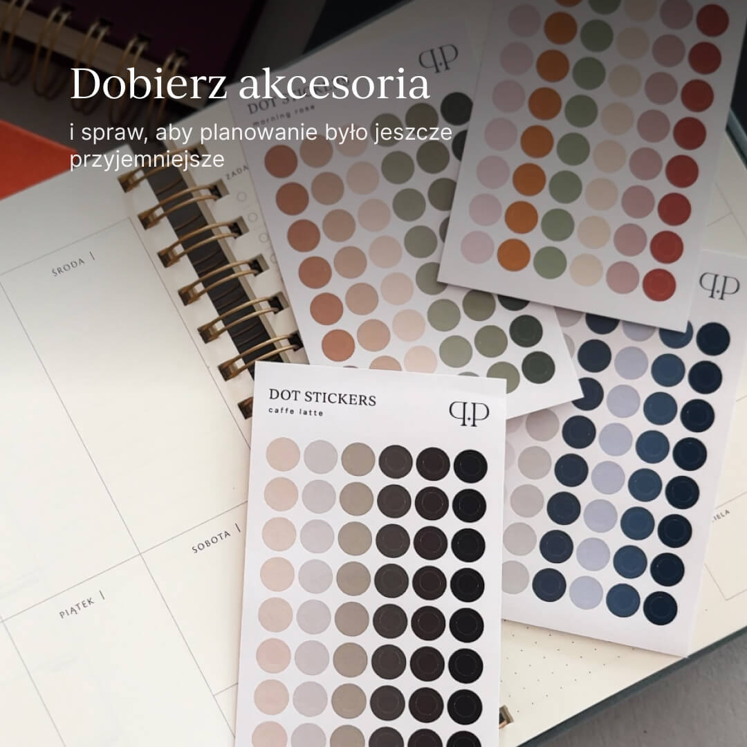 Kolorowe akcesoria do planerów