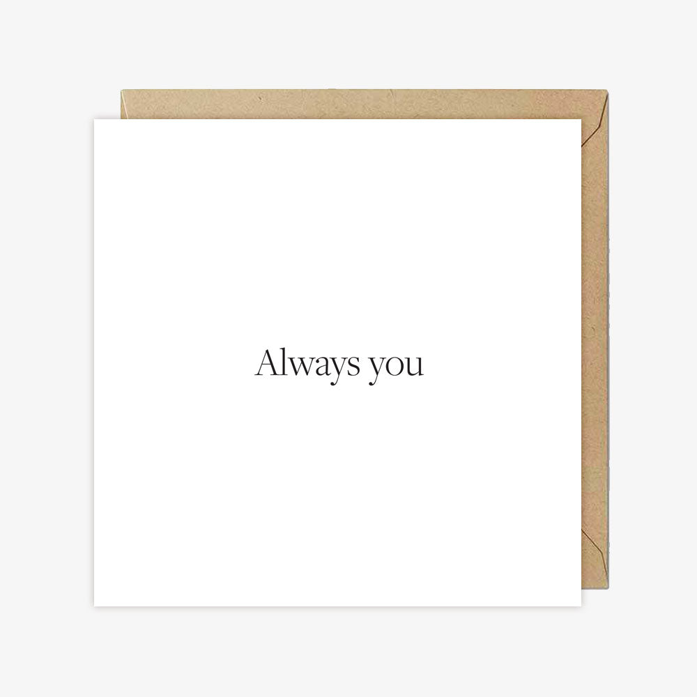 Kartka z napisem Always You