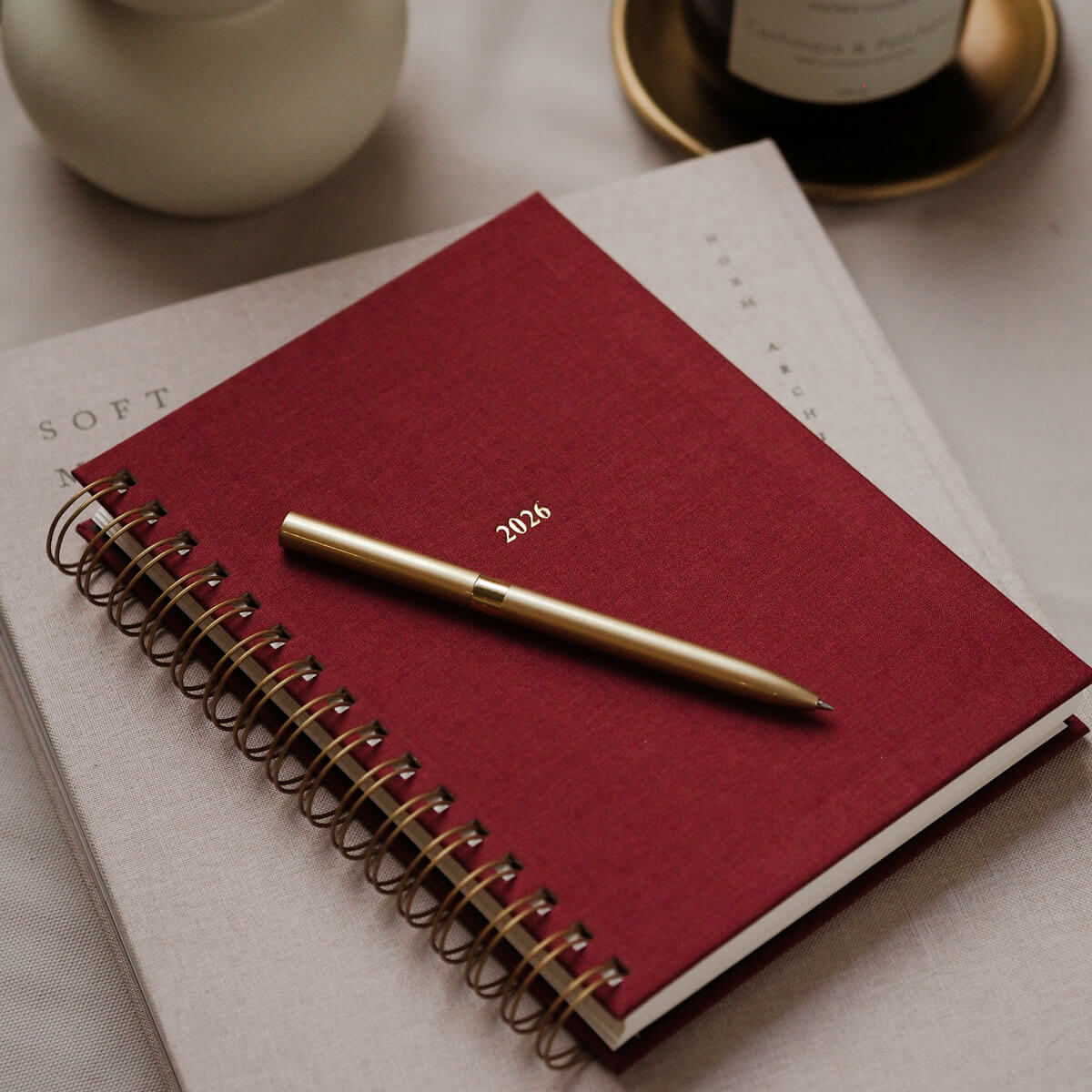 Kalendarz tygodniowy na spirali 2026 - RED VELVET