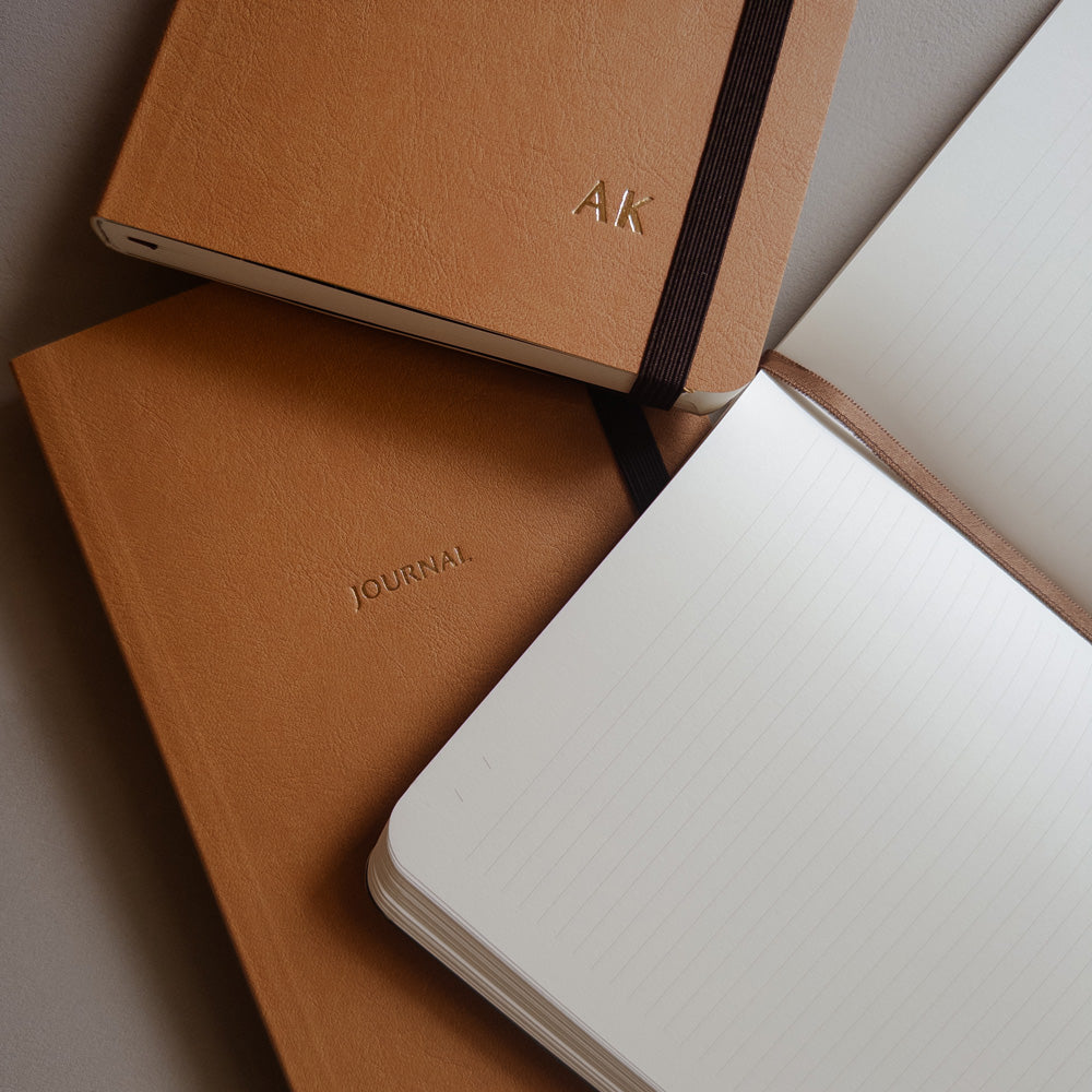 Elegancki brązowy notes A5