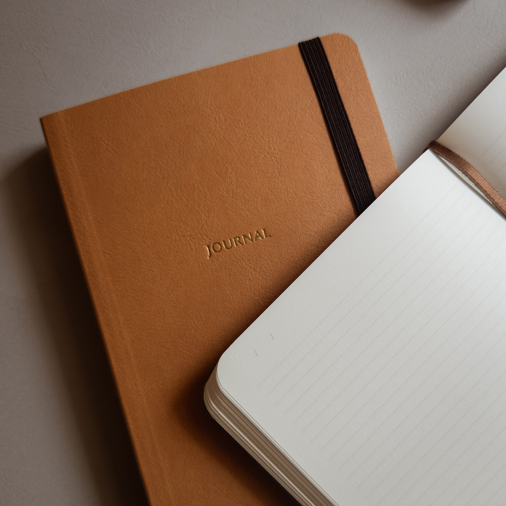 Elegancki brązowy notes A5