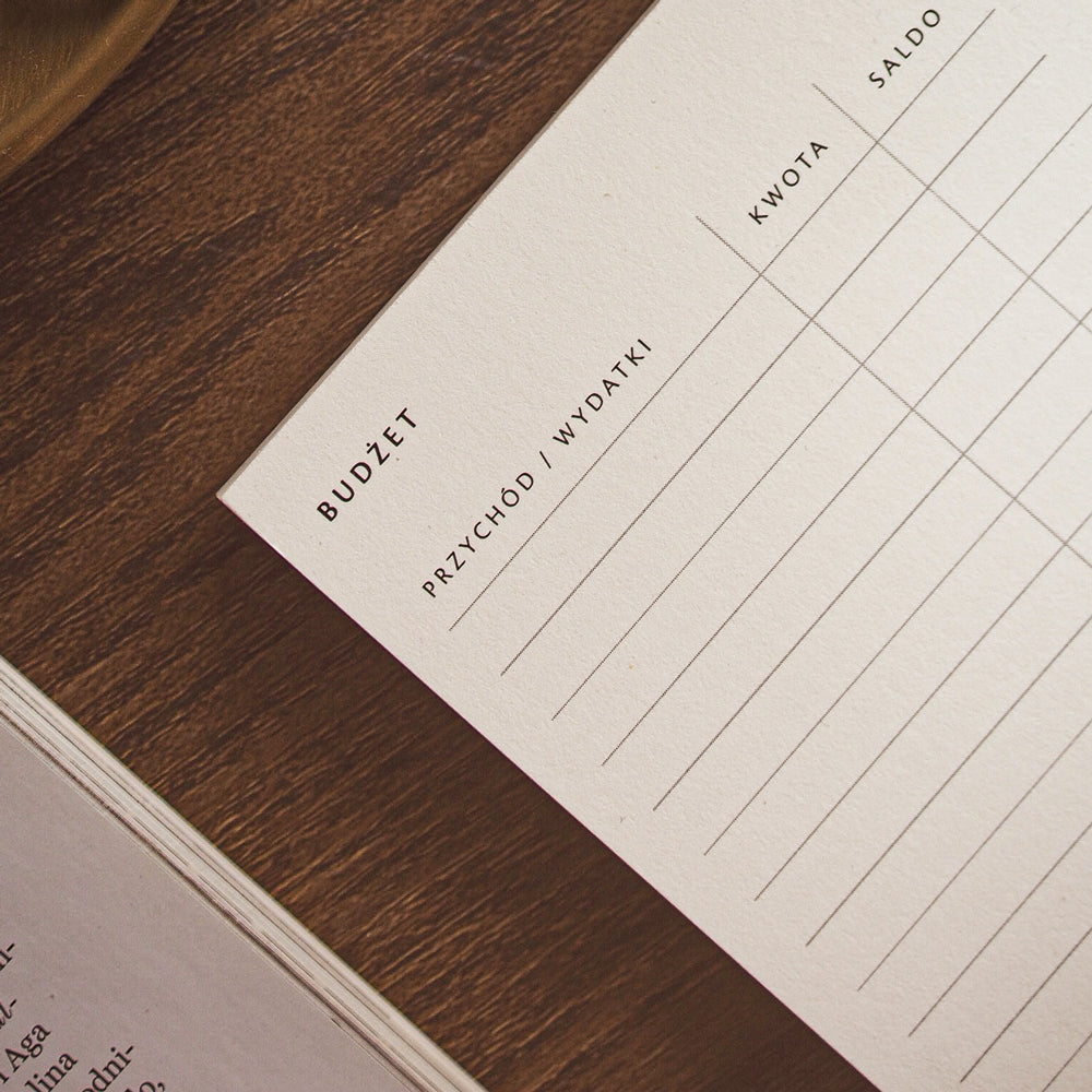 Budżet planner notes