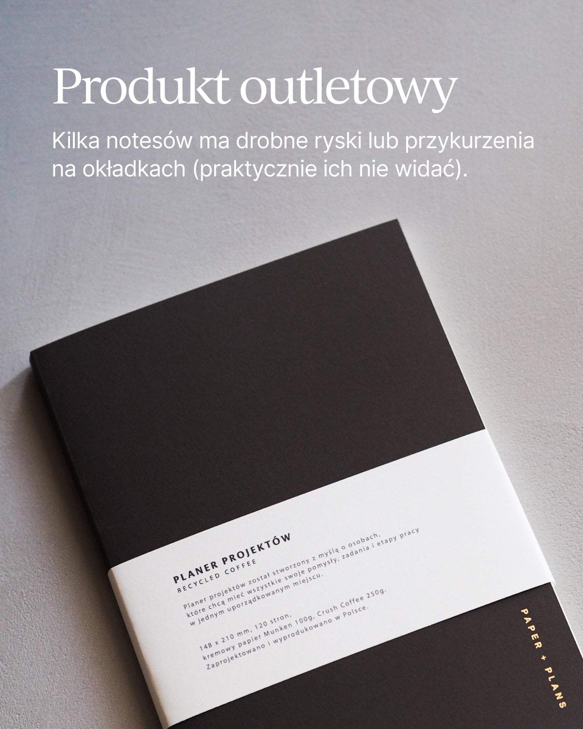 OUTLET - Projekt Planer A5 - RECYCLED COFFEE