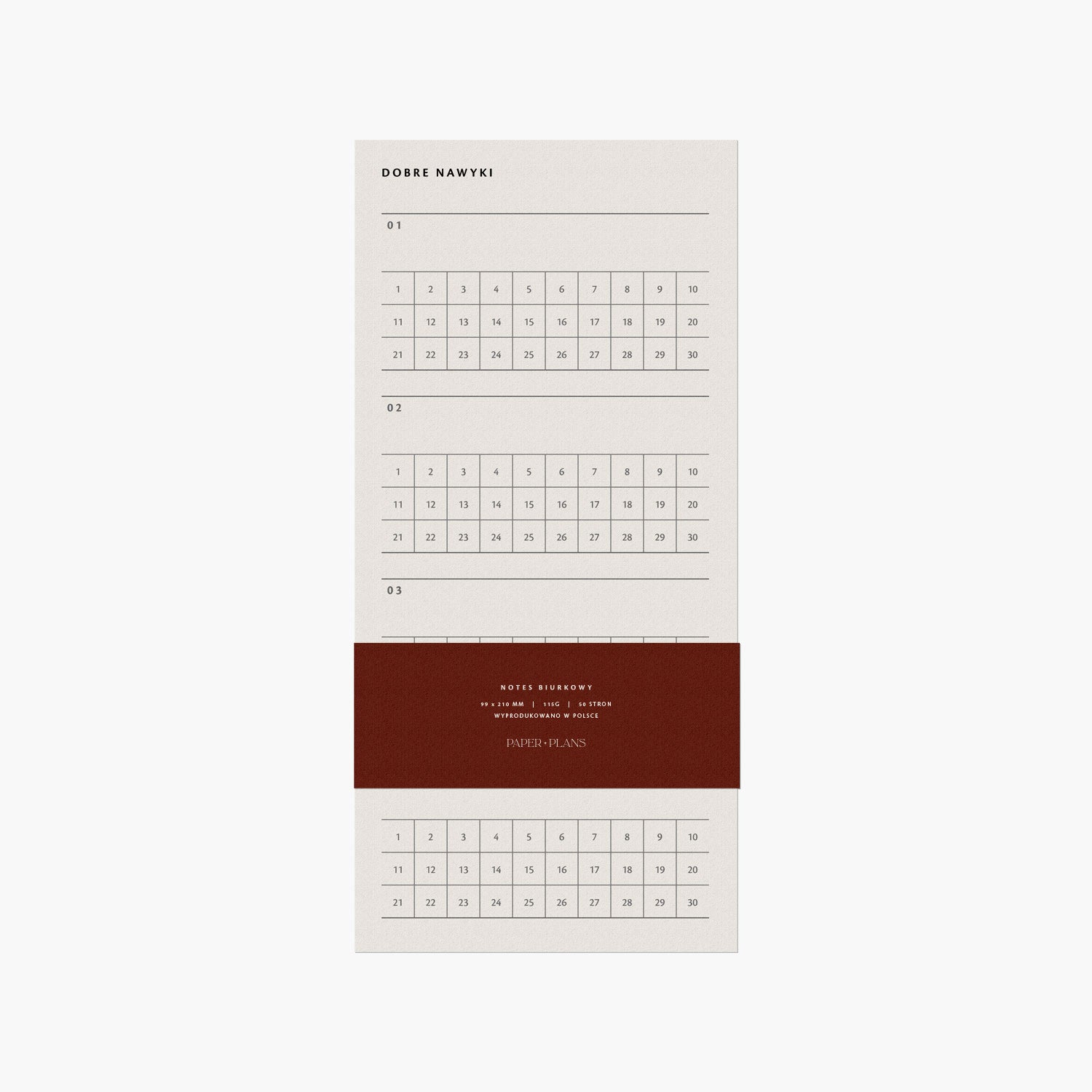 Habit tracker planer
