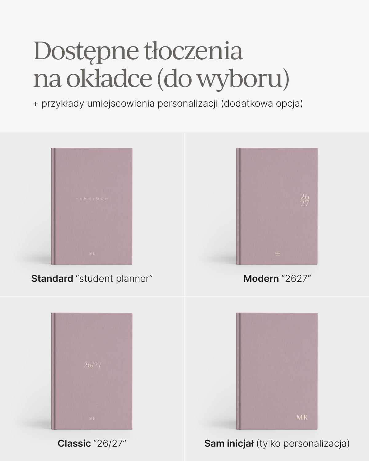 Kalendarz akademicki 2026/2027 - DUST PINK (przedsprzedaż)