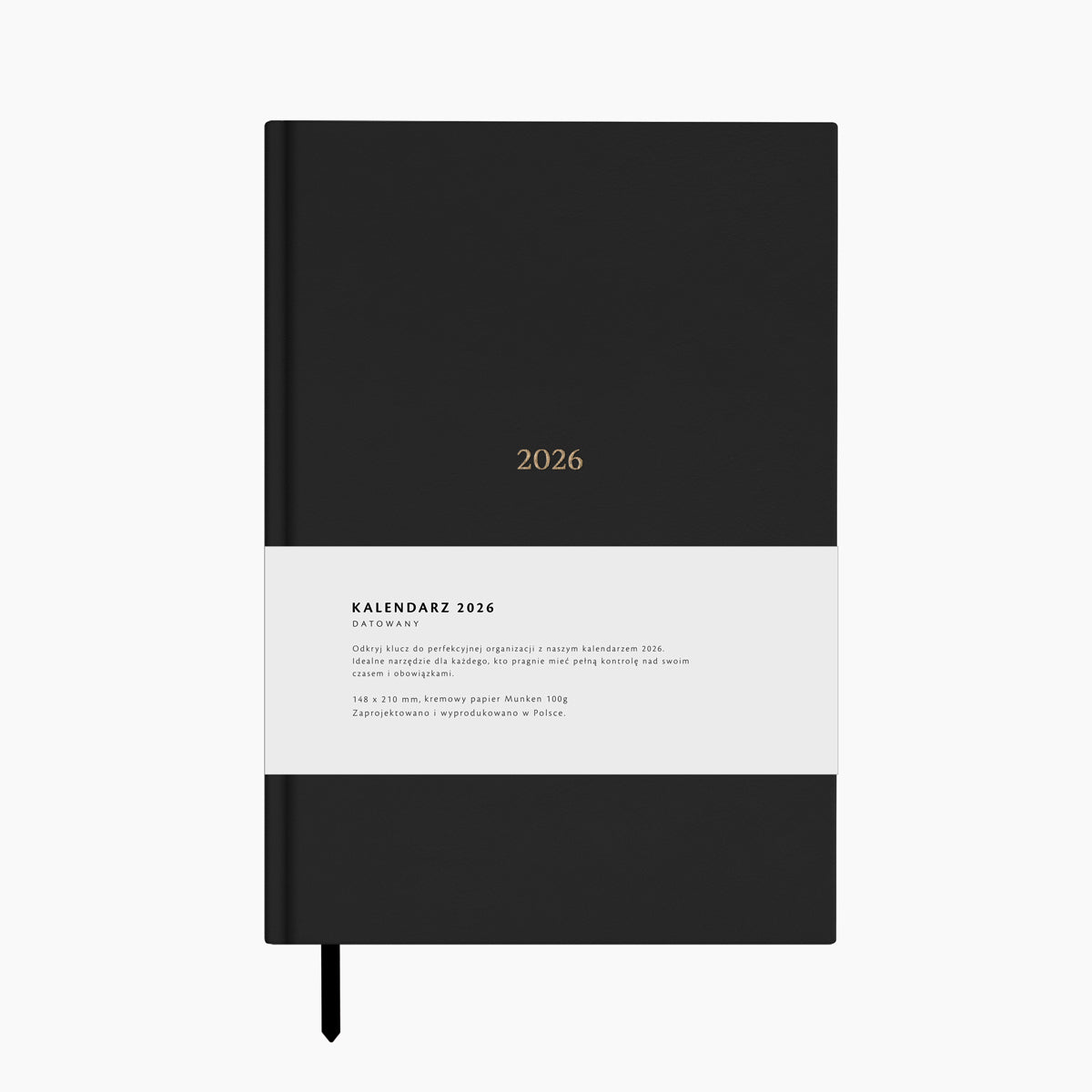 Kalendarz dzienny 2026 - CLASSY BLACK