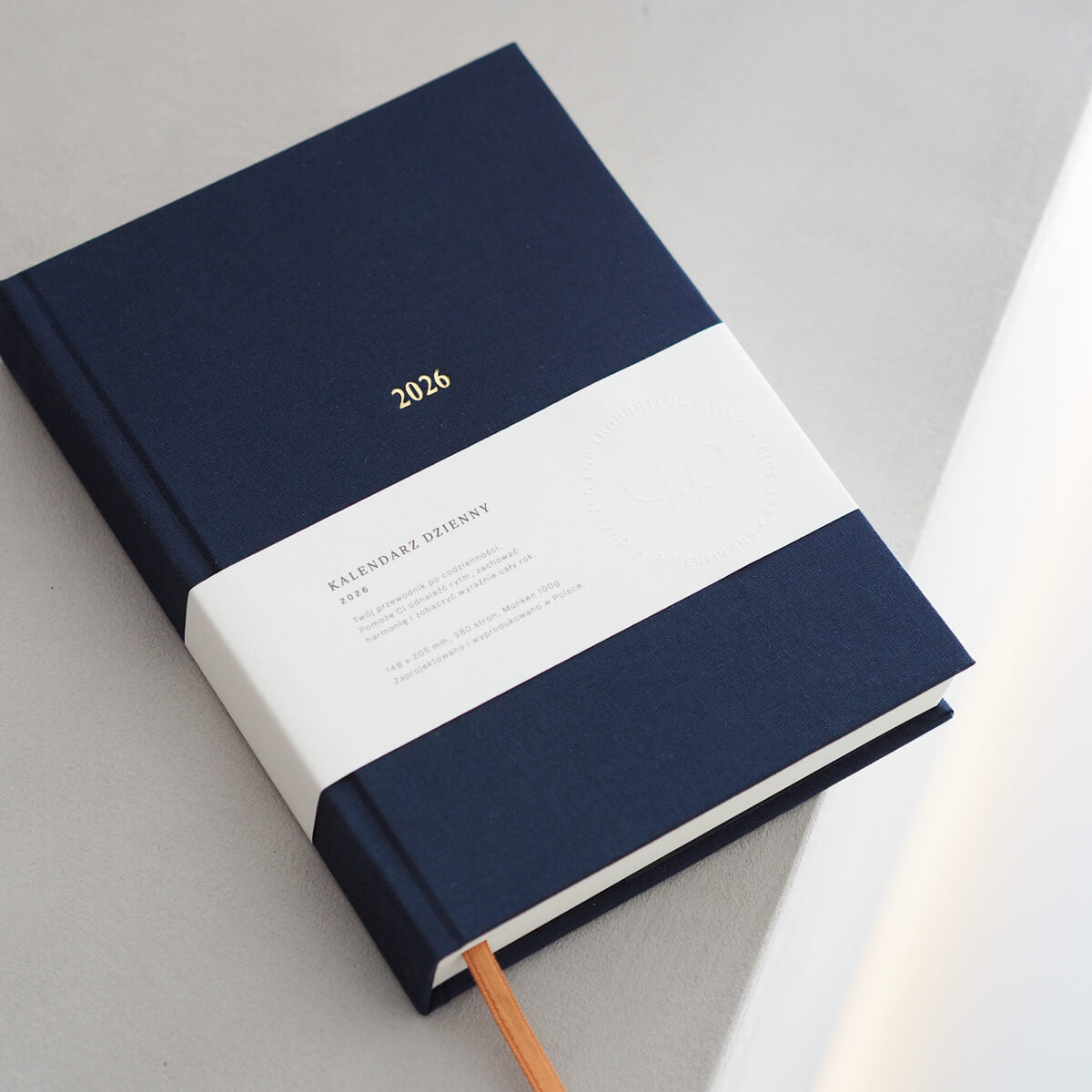 Kalendarz dzienny 2026 - NAVY BLUE