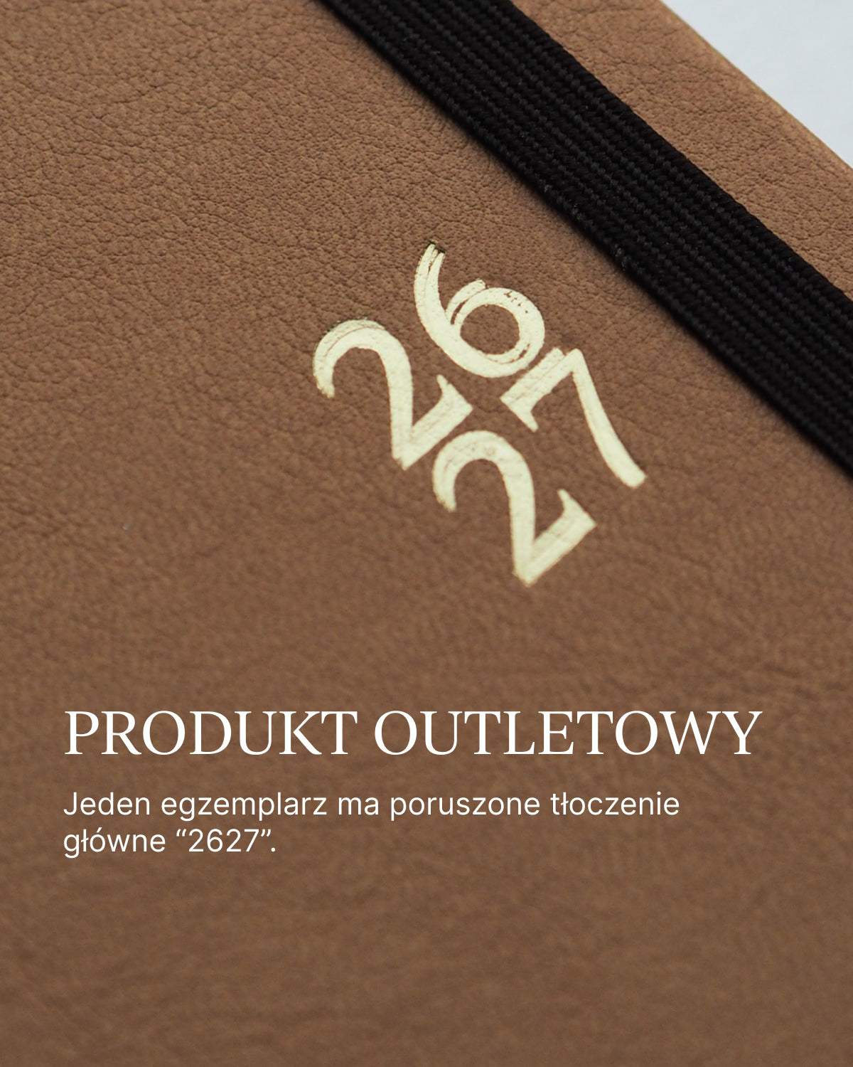 OUTLET - Kalendarz dzienny od września 2026/2027 - RUSSET BROWN (widoczna niedoskonałość)