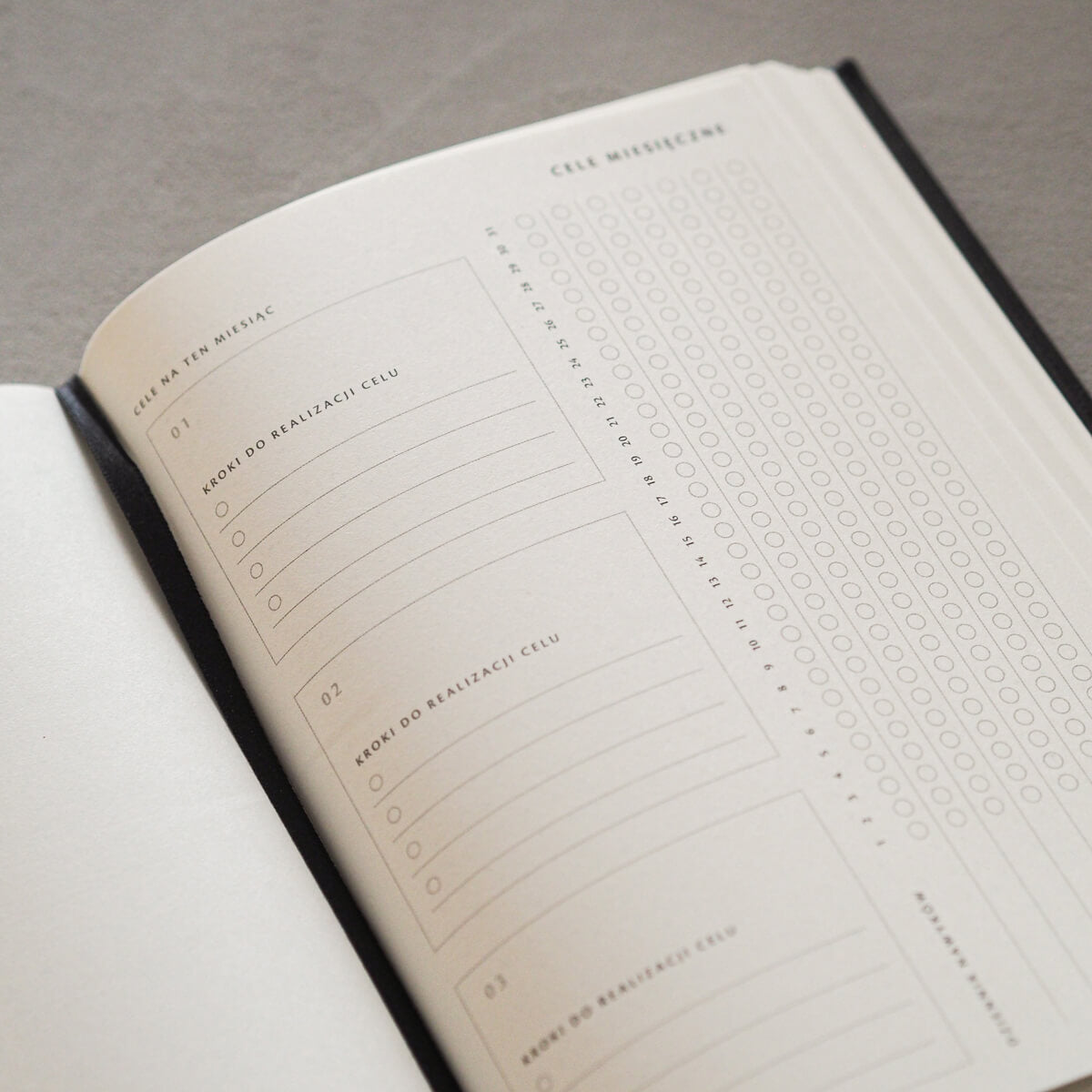 Kalendarz tygodniowy 2026 - MATCHA LATTE