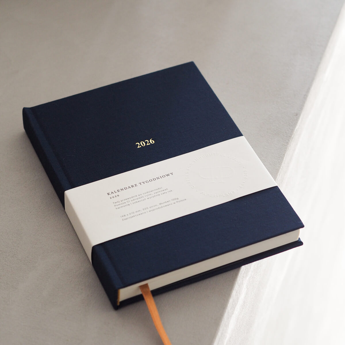 Kalendarz tygodniowy 2026 - NAVY BLUE