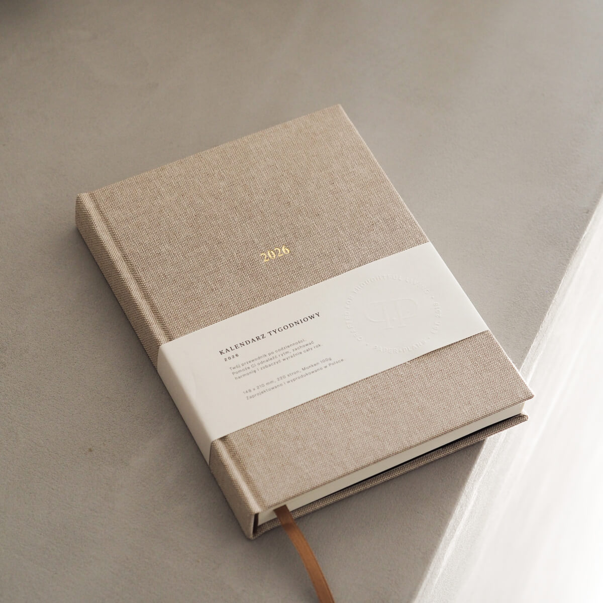 Kalendarz tygodniowy 2026 - WARM LINEN