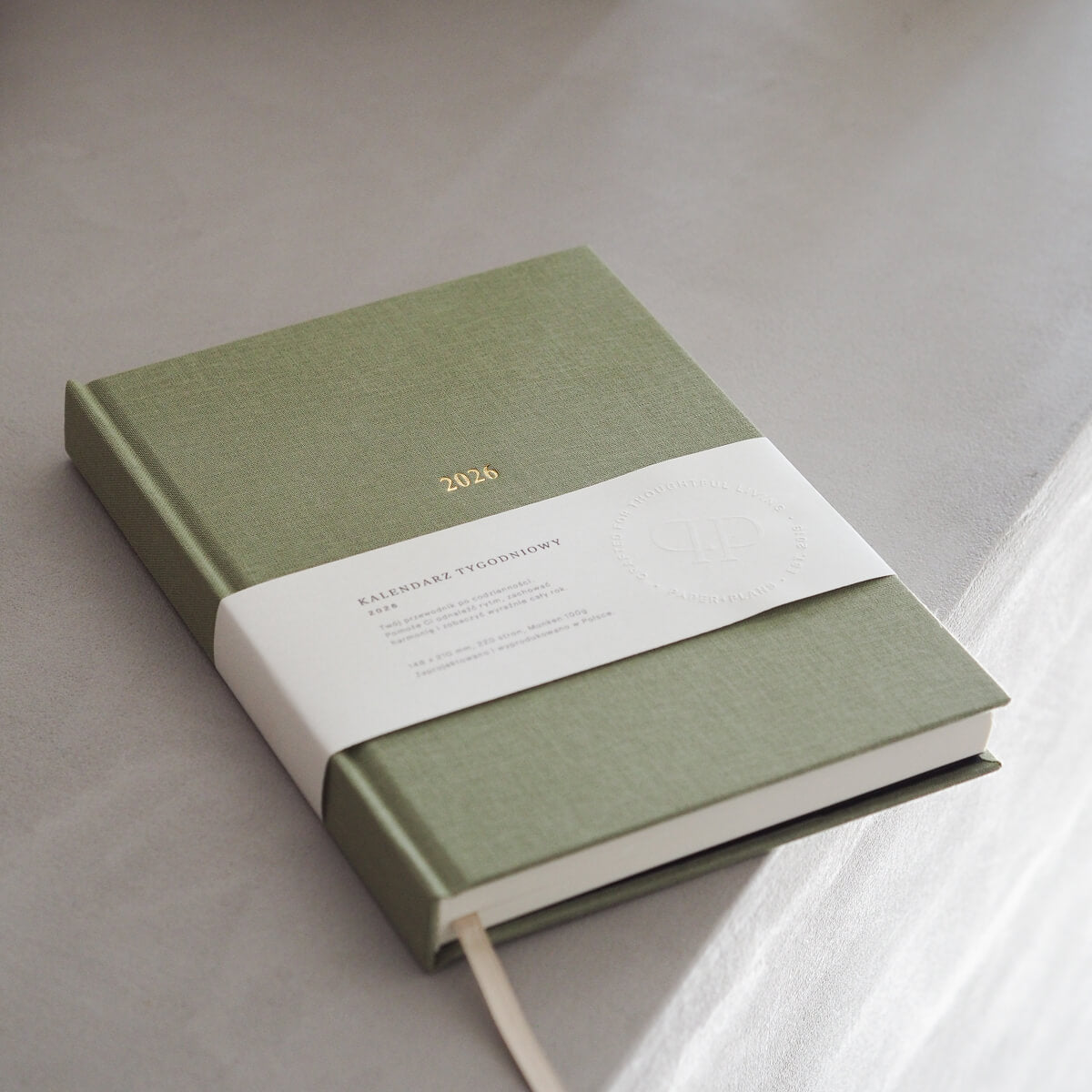 Kalendarz tygodniowy 2026 - MATCHA LATTE