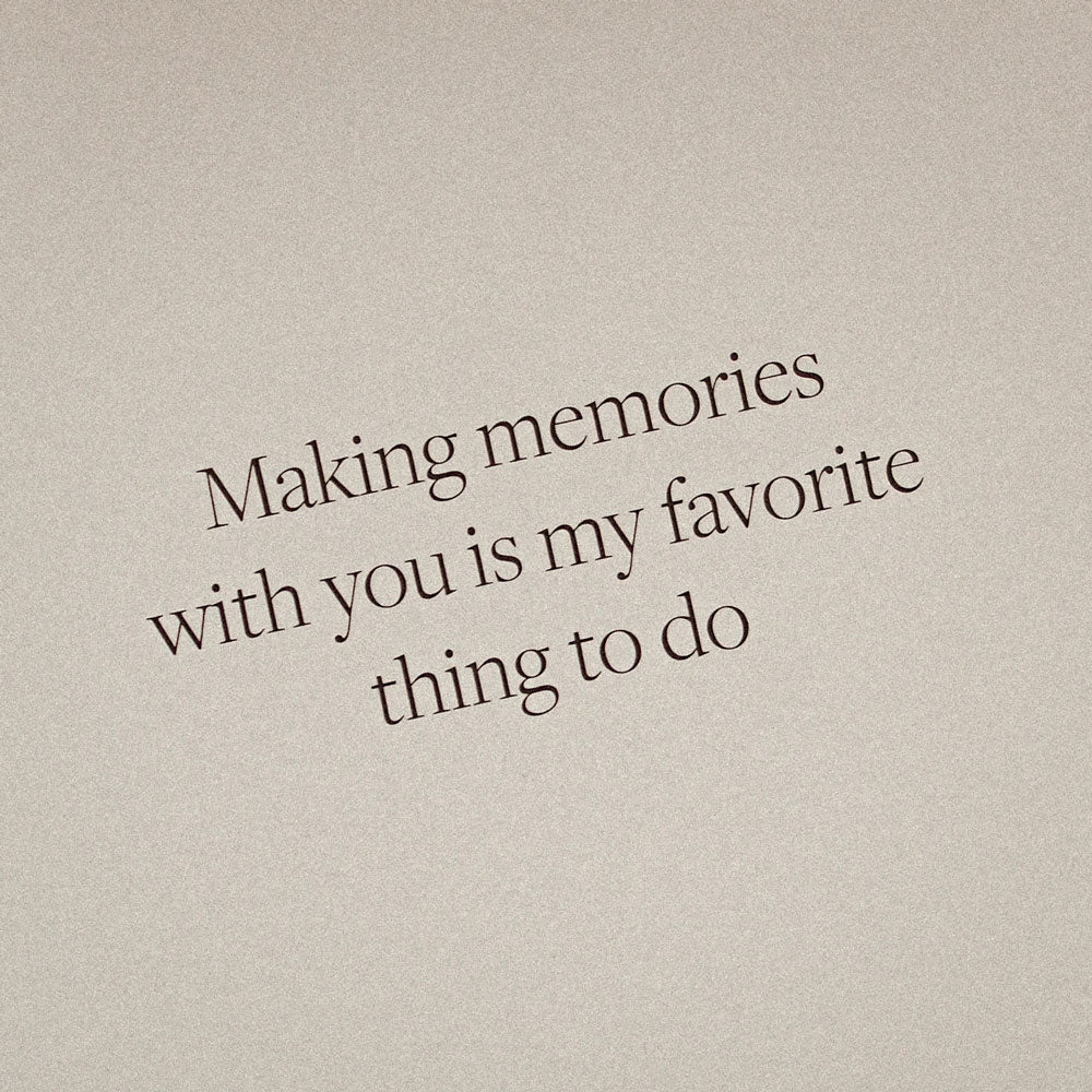 Kartka okolicznościowa z napisem Making memories with you