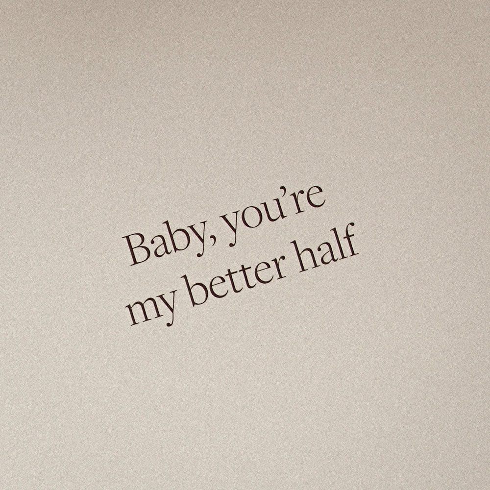 Kartka okolicznościowa z napisem You're my better half