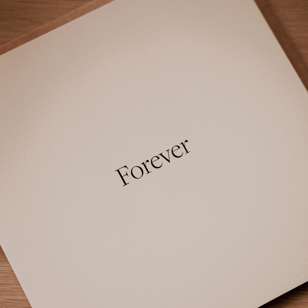 Kartka z napisem Forever