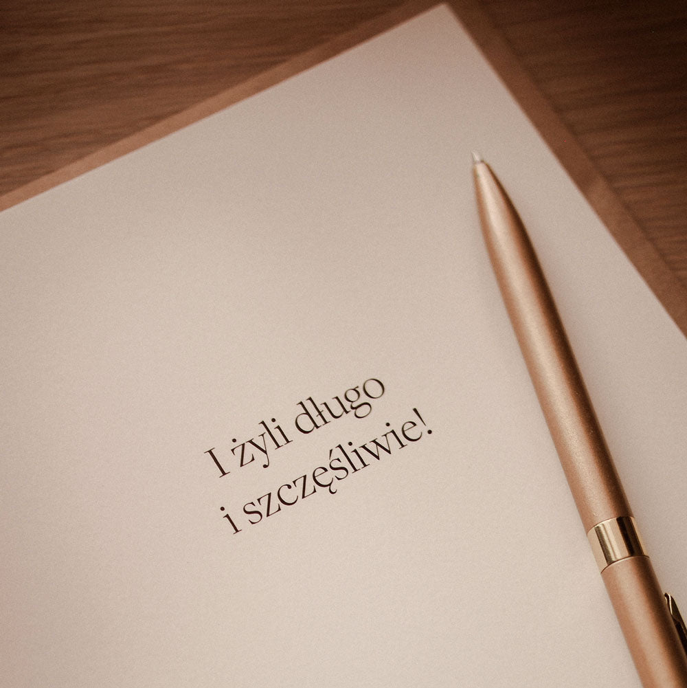 Kartka na ślub I żyli długo i szczęśliwie