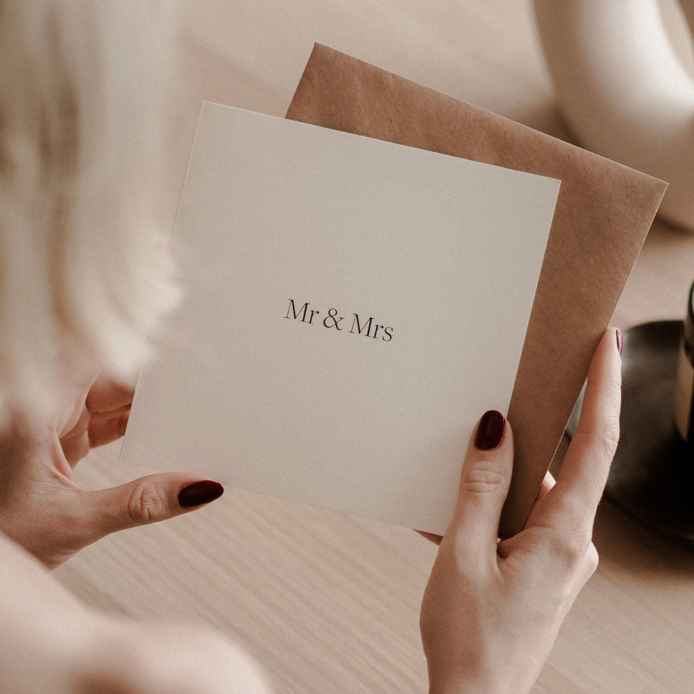 Kartka na ślub Mr&Mrs