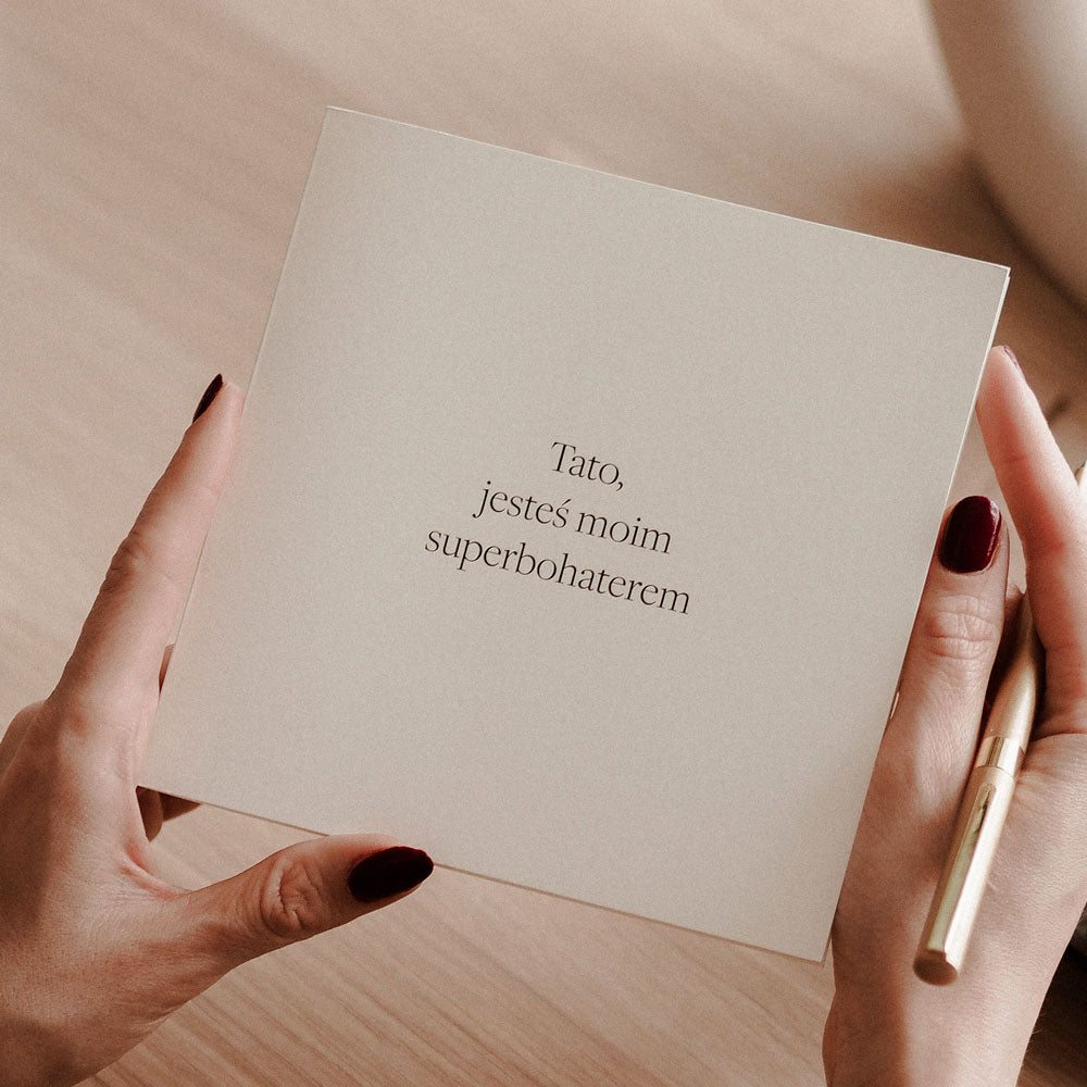 Kartka dla taty Supebohater