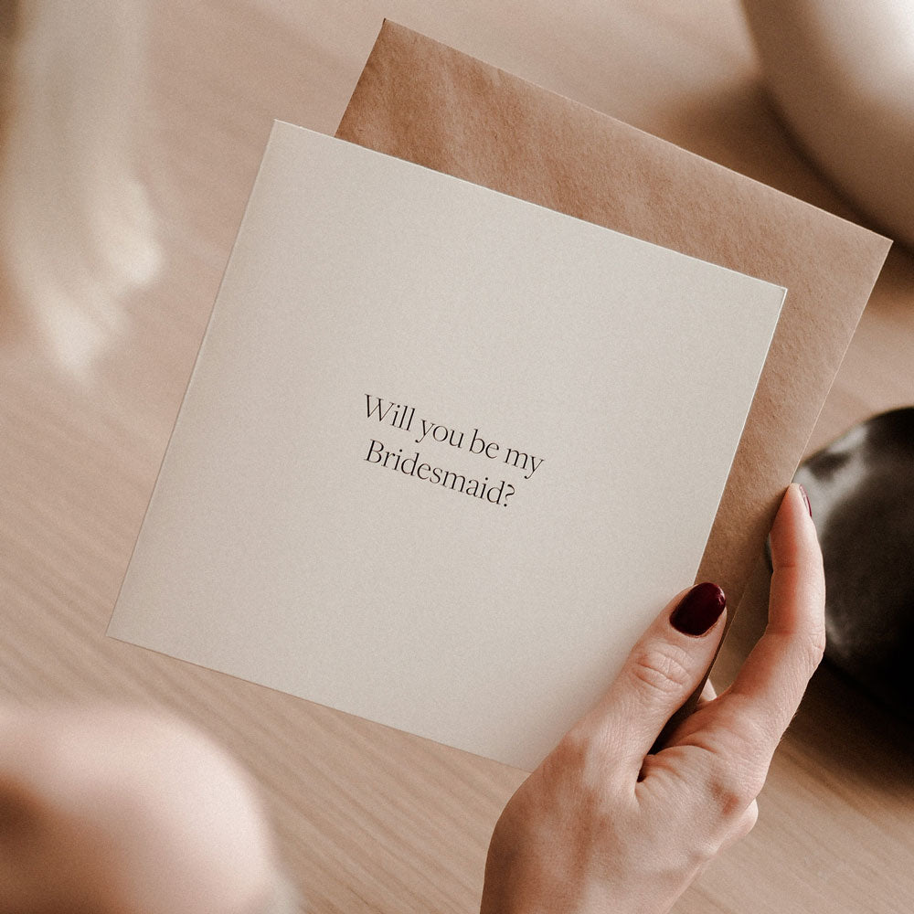 Kartka dla świadkowej Will you be my Bridesmaid?
