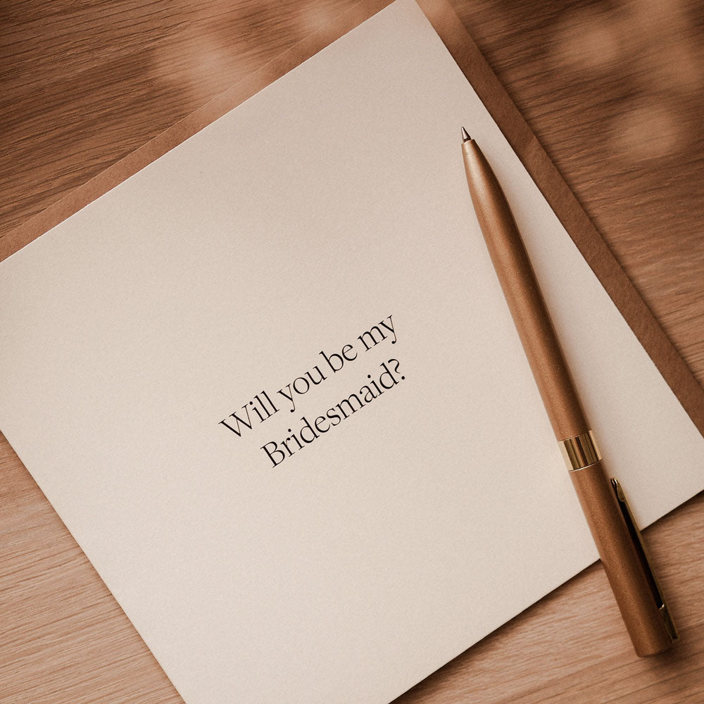 Kartka dla świadkowej Will you be my Bridesmaid?
