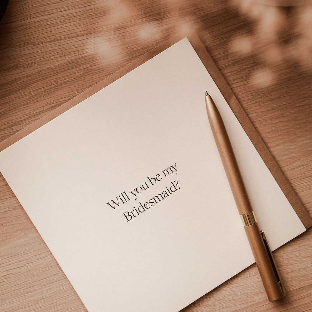 Kartka dla świadkowej Will you be my Bridesmaid?