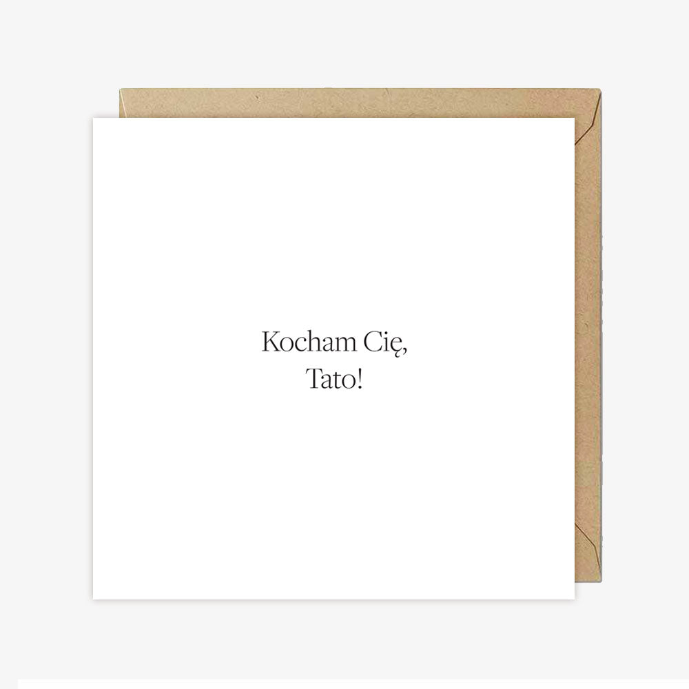 Kocham Cię tato - kartka