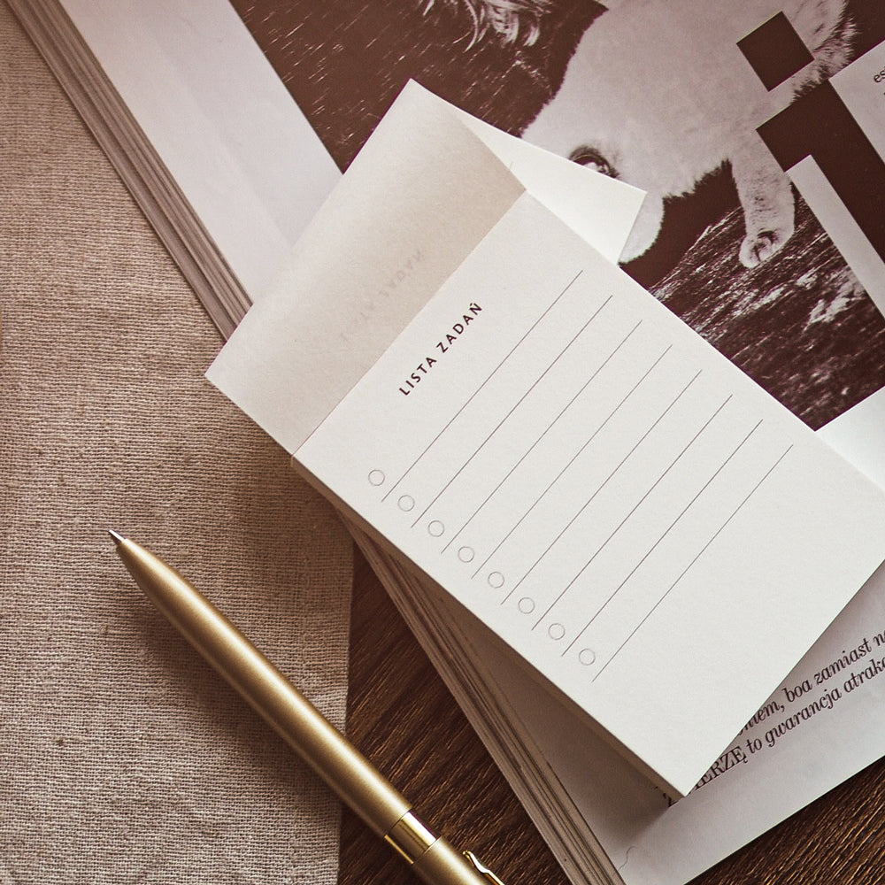 Lista zadań notes