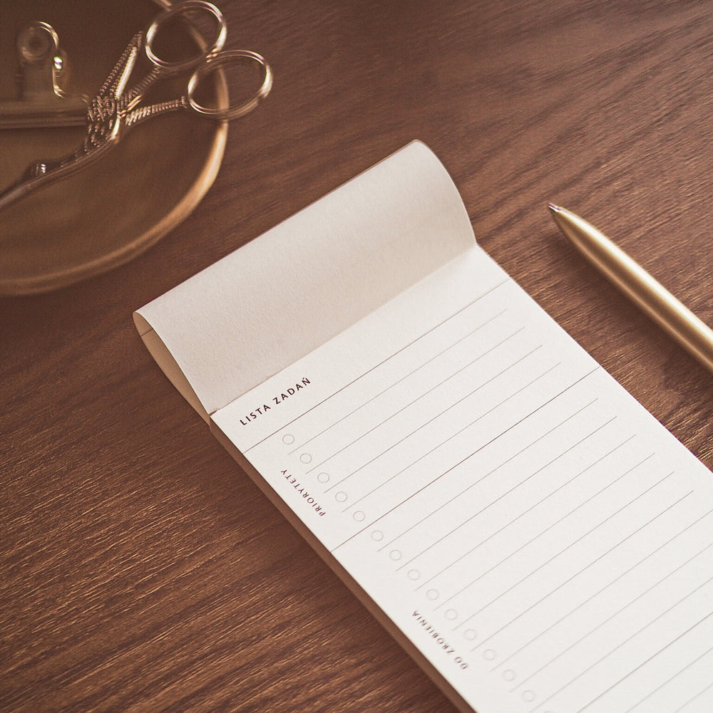 Lista zadań notes