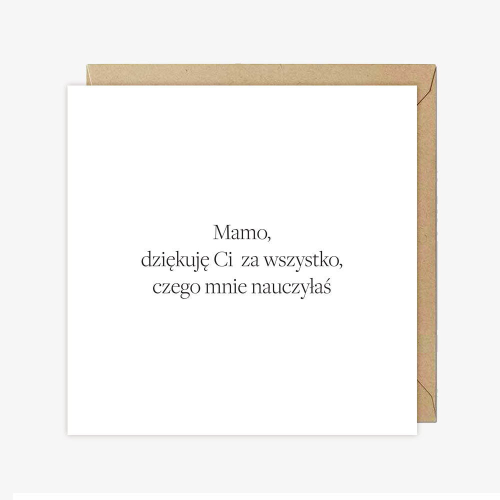 Kartka na dzień mamy