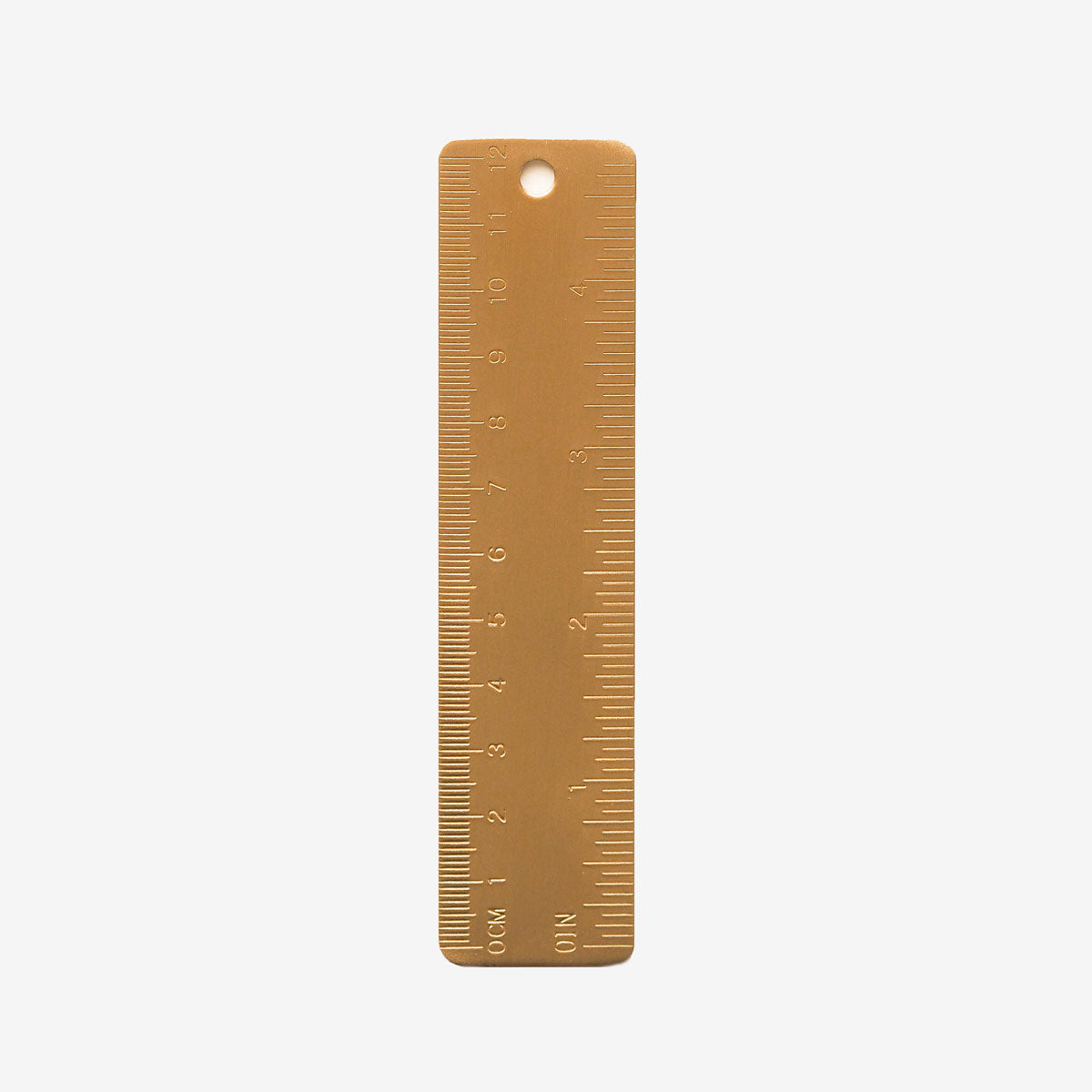 Złota mosiężna linijka 12cm