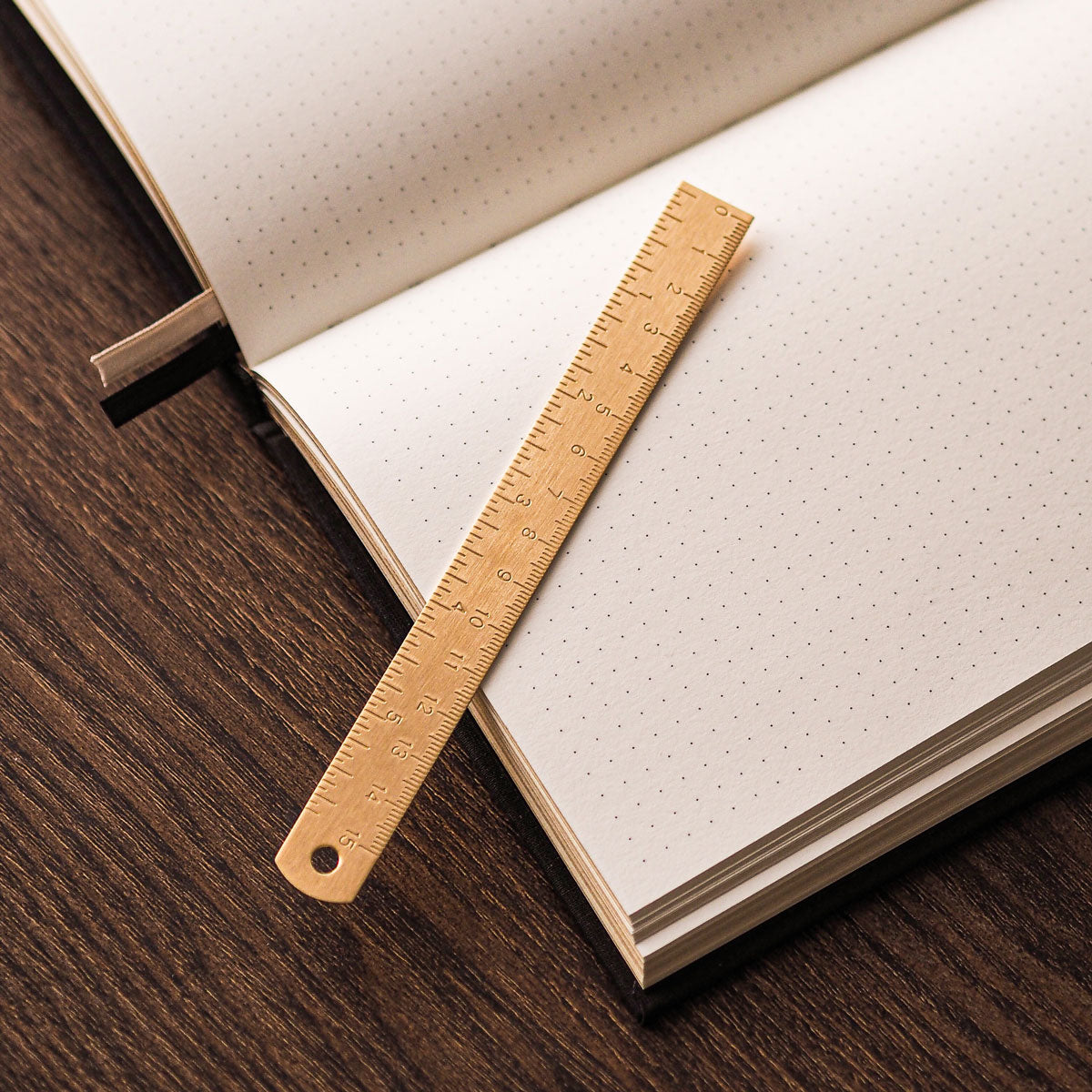 Mosiężna linijka 15cm
