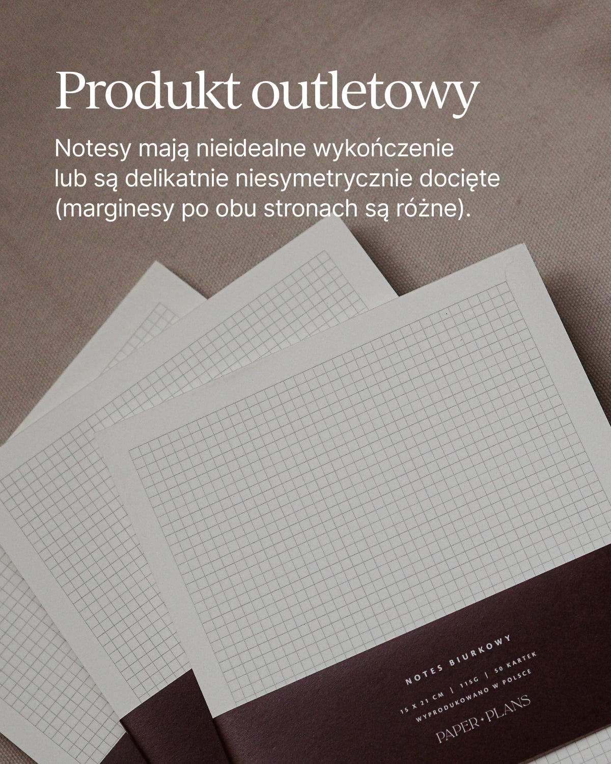 OUTLET - Notes w kratkę A5 SIMPLE
