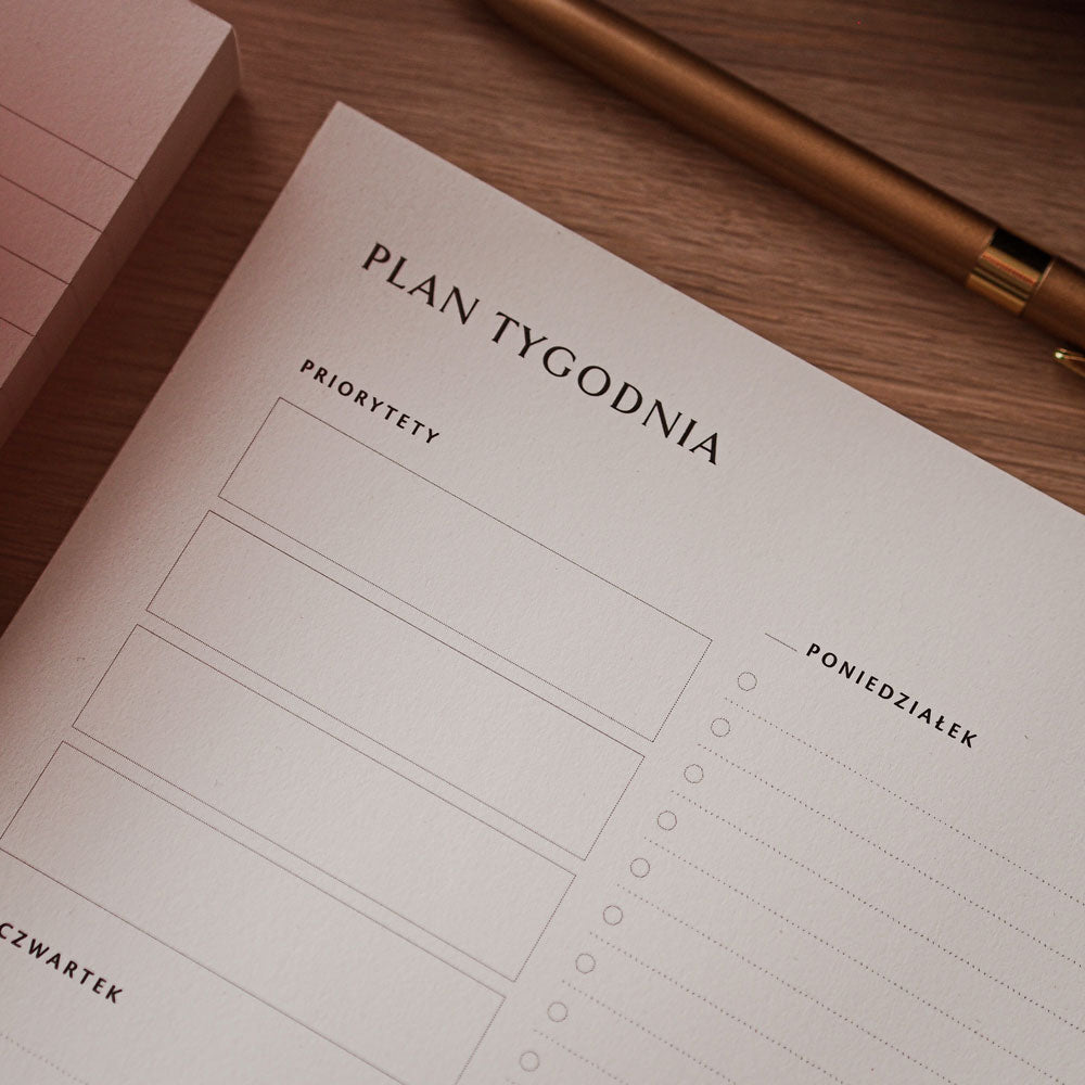 Notes tygodniowy MINIMAL