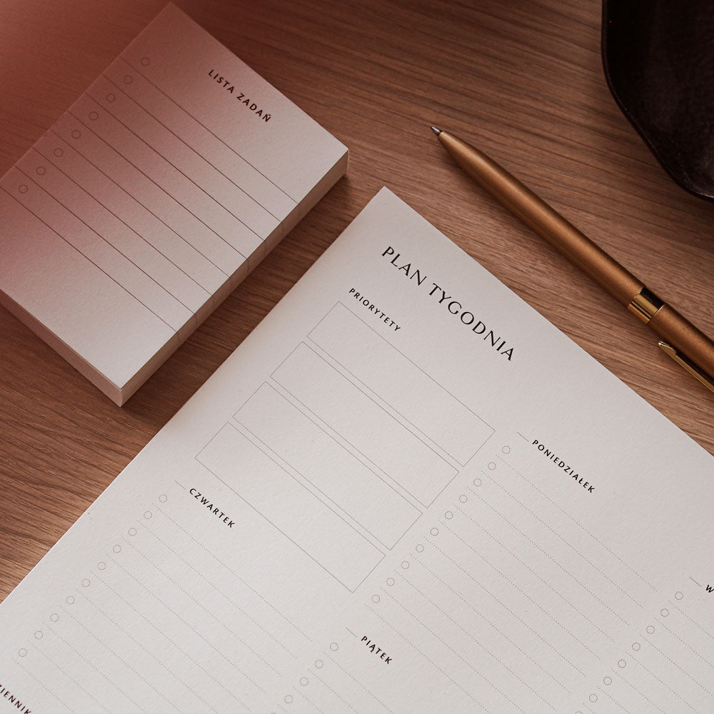Notes tygodniowy do planowania